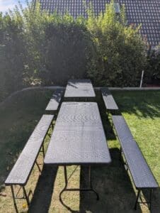 Bierzeltgarnitur mieten